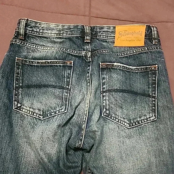 The Stronghold Relaxed Tapered Button Fly Dark Wash Jeans Size 30x32 - Picture 7 of 9